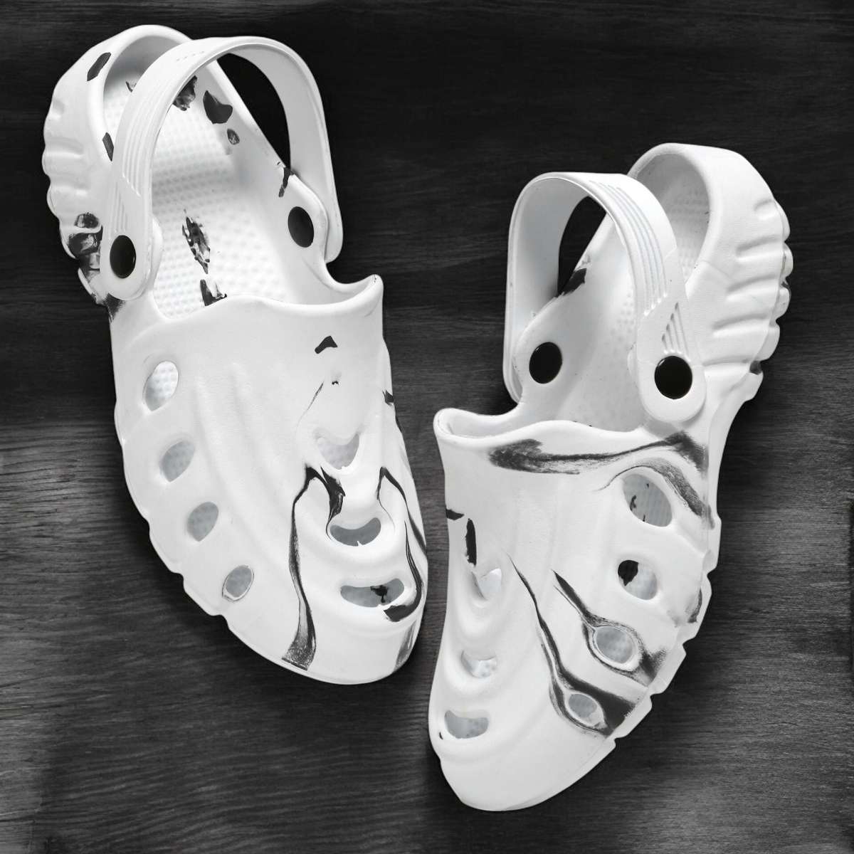 Clogs for Men (White & Black)