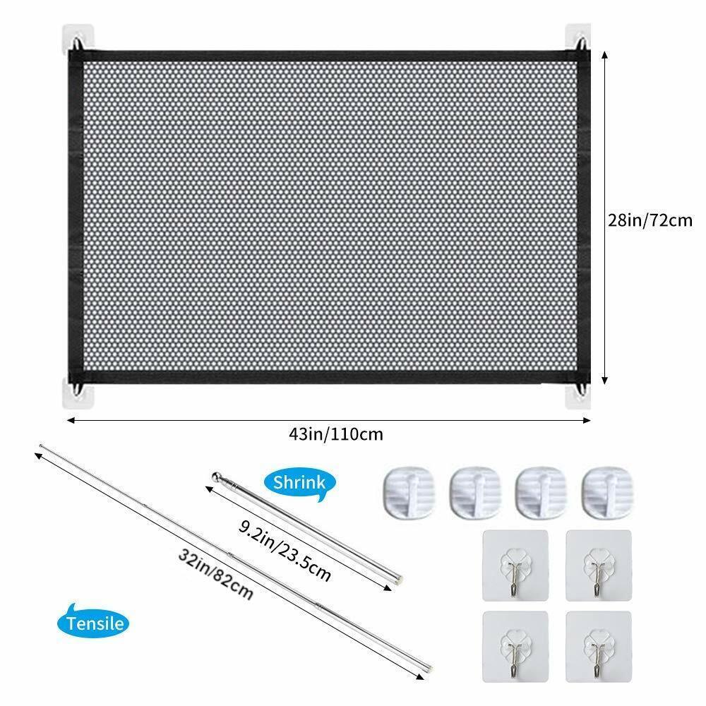 Pets Baby Safety Gate Mesh Fence Portable Guard