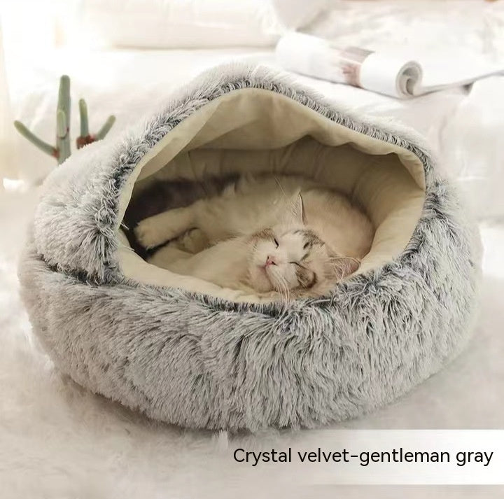 2 In 1 Dog And Cat Bed Pet Winter Bed