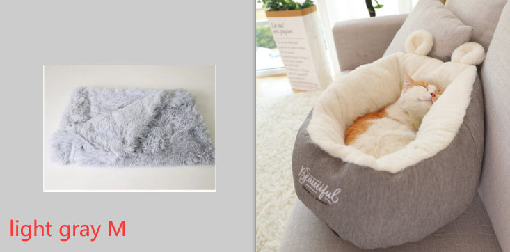 Pet Dog Bed Warming Soft Sleeping Bag Cushion Puppy Kennel