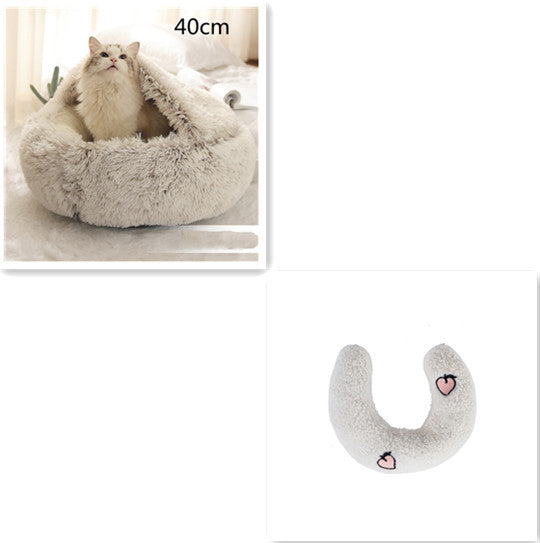 2 In 1 Dog And Cat Bed Pet Winter Bed