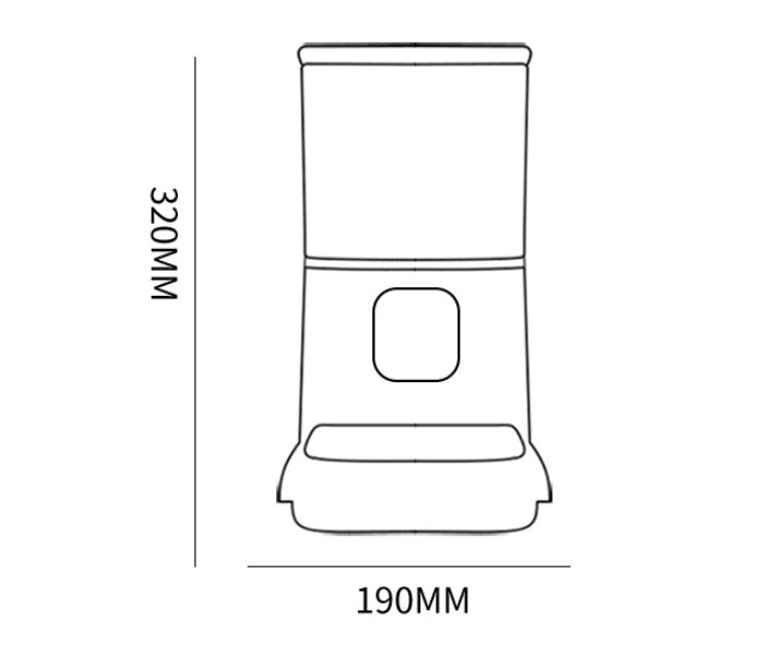 Pet automatic smart  feeder large capacity with WiFi pet bowl