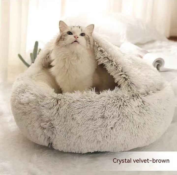 2 In 1 Dog And Cat Bed Pet Winter Bed