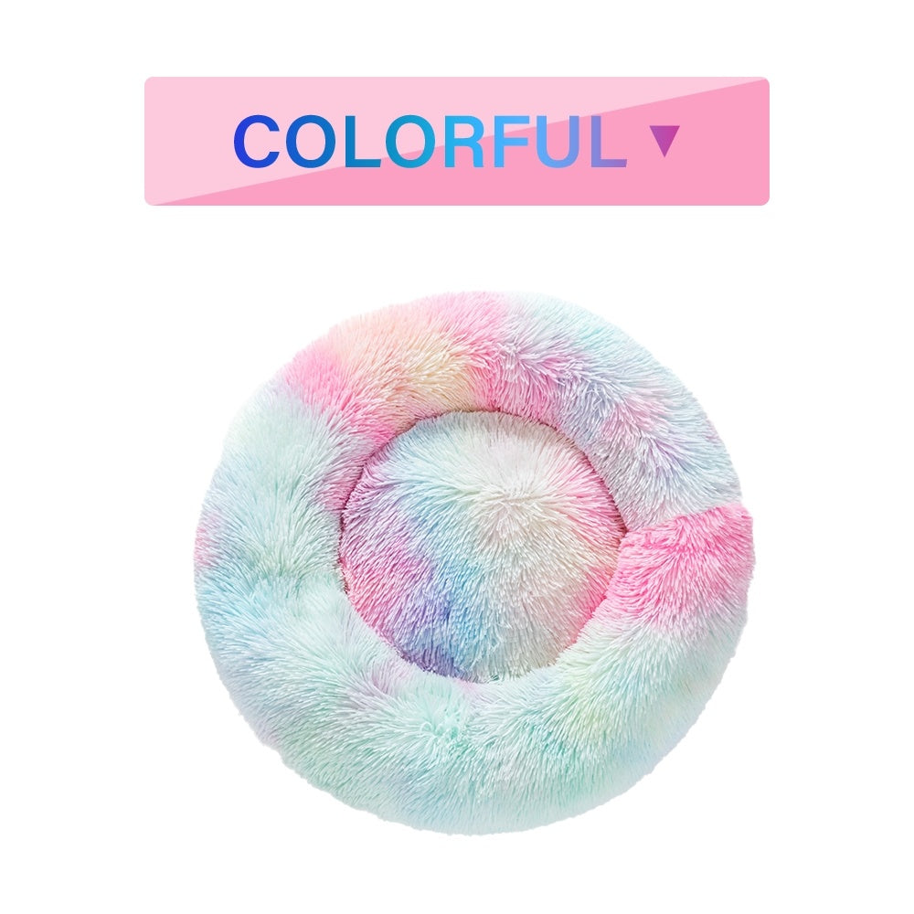 Fluffy Donut Dog Bed Washable Pet Sofa Mat