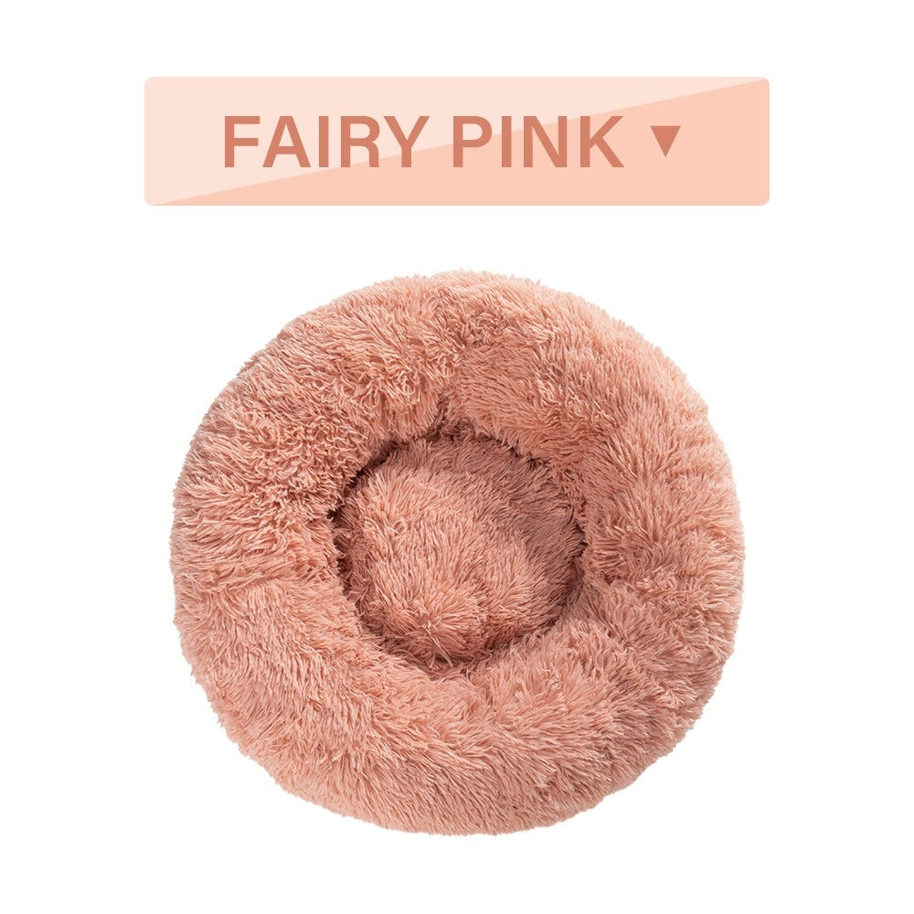 Fluffy Donut Dog Bed Washable Pet Sofa Mat