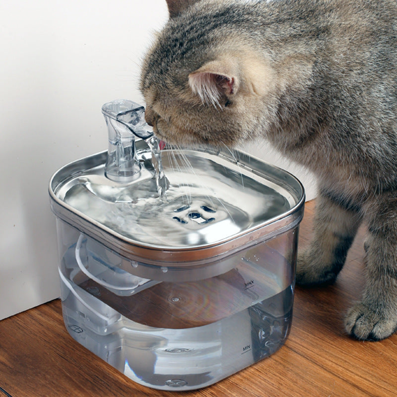 Pet Cat/Dog Stainless Steel Automatic Circulation Water Dispenser